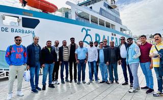 WWTFE delegation on a ferry crossing